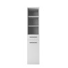 Colonne de buanderie 40 cm bac à linge blanc mat Brenna