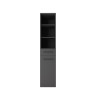 Colonne de buanderie 40 cm bac à linge anthracite mat Brenna