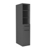 Colonne de buanderie 40 cm bac à linge anthracite mat Brenna