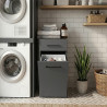 Meuble à linge sale 40 cm avec tiroir anthracite mat Brenna
