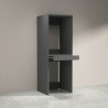 Colonne lave-linge et sèche-linge 67 cm anthracite mat Brenna