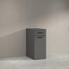 Meuble à linge sale 40 cm avec tiroir anthracite mat Brenna