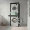 Colonne lave-linge et sèche-linge 67 cm anthracite mat Brenna