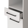 Colonne de buanderie 40 cm bac à linge blanc mat Brenna