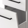 Colonne de buanderie 40 cm bac à linge blanc mat Brenna