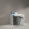 Meuble machine à laver 67 cm blanc mat Brenna