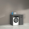 Meuble machine à laver 67 cm anthracite mat Brenna