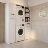 Meuble machine à laver 67 cm blanc mat Brenna