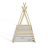 Lit tipi enfant en épicéa massif naturel avec sommier Bivouac