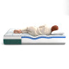 Matelas mémoire de forme gel réversible déhoussable 26 cm Clairière