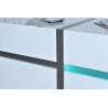 Vaisselier/argentier design 2 portes avec éclairage blanc laqué Joss