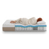 Matelas hybride ressorts ensachés mémoire de forme gel Rizière