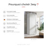 Surmeuble blanc pour armoire d'angle Jesy