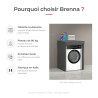 Meuble machine à laver 67 cm anthracite mat Brenna
