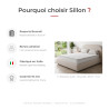 Matelas ressorts Bonnell très ferme coutil polycoton 19 cm Sillon