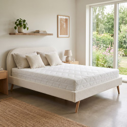 Matelas mousse polyuréthane 20 kg/m³ déhoussable 19 cm Prairie