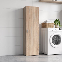 Armoire buanderie chêne clair 1 porte profondeur 40 cm Jesy