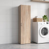 Armoire buanderie chêne clair 1 porte profondeur 40 cm Jesy