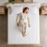 Matelas mousse polyuréthane 20 kg/m³ déhoussable 19 cm Prairie