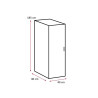Armoire buanderie chêne clair 1 porte profondeur 40 cm Jesy