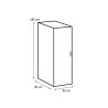 Armoire buanderie chêne clair 1 porte profondeur 40 cm Jesy