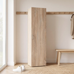 Armoire penderie chêne clair cintre extensible profondeur 40 cm Jesy