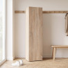 Armoire penderie chêne clair cintre extensible profondeur 40 cm Jesy