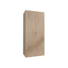 Armoire buanderie chêne clair avec serrure profondeur 40 cm Jesy