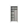 Armoire buanderie chêne clair 2 compartiments profondeur 40 cm Jesy