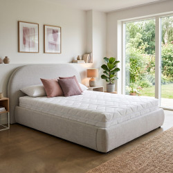 Matelas mousse polyuréthane 30 kg/m³ déhoussable 19 cm Prairie