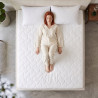 Matelas mousse haute résilience HR 40 kg/m³ déhoussable 19 cm Prairie