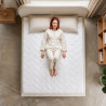 Matelas ressorts ensachés 7 zones mousse HR ferme déhoussable Estran