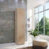 Armoire de buanderie chêne clair 1 porte profondeur 54 cm Jesy