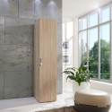 Armoire 1 porte &agrave; cadenas ch&ecirc;ne clair profondeur 54 cm Jesy