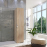 Armoire 1 porte à cadenas chêne clair profondeur 54 cm Jesy