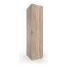 Armoire 1 porte à cadenas chêne clair profondeur 54 cm Jesy