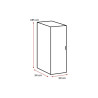 Armoire à chaussures chêne clair avec support profondeur 54 cm Jesy
