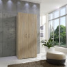 Armoire penderie chêne clair profondeur 54 cm Jesy