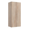 Armoire penderie chêne clair avec serrure profondeur 54 cm Jesy