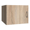 Surmeuble de buanderie 1 porte chêne clair profondeur 54 cm Jesy