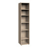 Étagère d'angle chêne clair 5 tablettes 185 cm Jesy