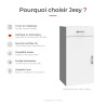Commode blanche 1P/1T Jesy
