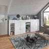 Commode 2P/1T blanche Jesy