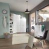 Commode 2P/1T blanche Jesy