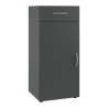 Commode graphite 1P/1T Jesy