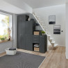 Commode graphite 1P/1T Jesy