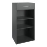 Étagère avec tiroir graphite hauteur 98 cm Jesy
