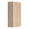 Armoire d'angle moderne chêne clair Jesy