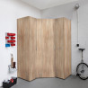 Armoire d'angle moderne chêne clair Jesy