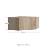 Surmeuble chêne clair pour armoire d'angle Jesy